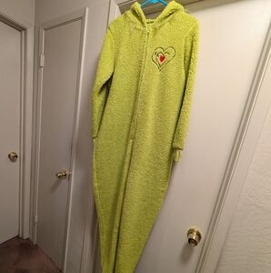Dr. Seuss Lime Green Hooded Onesie